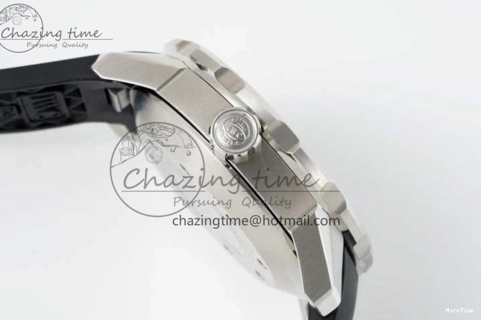 MIROTIME 0131 Aquatimer Automatic SS RSF 1:1 Best Edition White Orange Dial on Black Rubber Strap A Supportive 7069